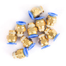 10 stk. 6 mm 1/8" Pneumatiske trykluftforbindelser stikfittings stik