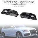 Etupuskurin sumuvalon säleikkö Fit Audi Q5 S-Line SQ5 2013-2017 musta