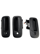 Conjunto de 3 peças de maçanetas externas dianteiras para Chevrolet Express 1500 2500 1996-2009