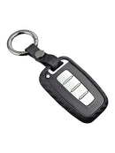 Capa de couro e silicone para chave de carro com fivela para Hyundai Old Smart