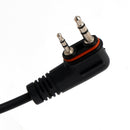 102B Transparente øretelefoner med luftslange og A24-kabel for ICOM A25CE, A25N og A24
