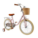 Bicicleta infantil de 18 polegadas para meninos e meninas (7 a 9 anos) com cesta.