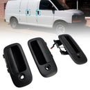 Conjunto de 3 peças de maçanetas externas dianteiras para Chevrolet Express 1500 2500 1996-2009