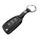 Capa para chave de carro em couro e silicone com fivela para Audi