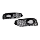 2010–2015 VW T5 T5.1 S-Linie Nebelscheinwerfer Licht Abdeckung Einsatz Kühlergrill Glanz schwarz