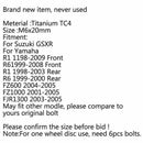 12st M6x20mm Titan Scheibenbremse Rotor Schrauben passen Yamaha R1 R6 YZF