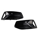 2019-2023 Audi A6 C8 2pcs Front Bumper Fog Light Cover Grille Generic
