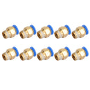 10 stk. 6 mm 1/8" Pneumatiske trykluftforbindelser stikfittings stik