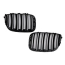 BMW X-serie X5 E53 (2004–2006) Frontgrill med nyredesign, blank sort