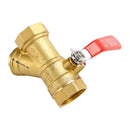 1" Inch example DN15 standard brass pipe ball valve inline Y strainer filter