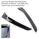 Glanz Schwarz Paar Hinten Fenster Seite Flügel Spoiler Für VW Passat B7 Wagon 11-15