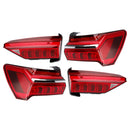2019-2023 For Audi A6 C8 4 Piece Set Left/Right Outer/Inner LED Tail Lights
