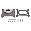 2044 A natural aluminum performance carburetor adapter 2044