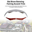 Bat Brow Batwing Verkleidungszierleiste für Electra Street Glides Trikes 96-13