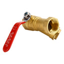 1" Inch example DN15 standard brass pipe ball valve inline Y strainer filter