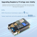 Raspberry Pi 5 PCIe Dual Channel Rotary Board NVME Protocol Dual M.2 harddisk