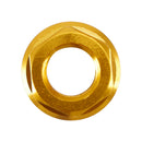 6er-Pack Aluminium-Flanschmuttern für hinteres Kettenrad M10x1,5 mm, Gold, für Motorrad