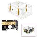 Adaptador Raspberry Pi 5 PCI-E, caixa adaptadora PCIe para M.2, cooler de caixa acrílica