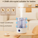 Luftfukter for store soverom (7,8 l), med UV-sterilisering, duftolje, 2 uttak