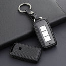 Capa de couro e silicone para chave de carro com fivela para Mitsubishi