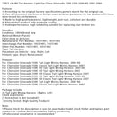 2 kusy kabelového svazku zadních světel levý + pravý pro Chevy Silverado 1500 2500 3500 HD 2003-2006