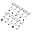 14mm Schnellverschluss-Set mit 10 Verkleidungsschrauben, Stehbolzen, Vierteldrehung + Clips