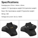 Trådløs mus Ladestation Dock-oplader til Logitech G903 GPW 3/4 Razer V2pro