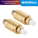 2× 68210182AA Luftfjädring avlastningsventilkoppling för Grand Cherokee Ram 1500