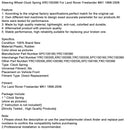 1998–2006 Land Rover Freelander MK1 Lenkrad-Uhrfeder XRC100390 XPC100160