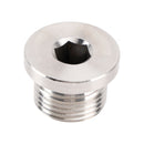 M18 x 1,5 mm Innensechskant-Sensor-Verschlussstopfen, Edelstahl 304, 5er-Pack