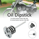 Plugue da tampa de combustível da vareta de óleo para Softail 84-99 Sportster 82-03