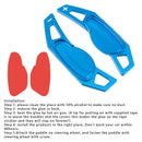 Steering wheel paddle shift extension for Smart Aluminum