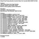TOYOTA HILUX III 3.0 D-4D dieselpolttoainepumpun imuventtiili 096710-0120