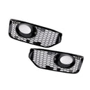 2010–2015 VW T5 T5.1 S-Linie Nebelscheinwerfer Licht Abdeckung Einsatz Kühlergrill Glanz schwarz