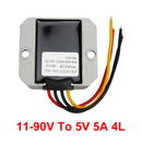 5A Vodotěsný DC/DC konvertor Regulátor napájení 11-90V Snížit na 5V