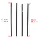 2010–2014 Honda Insight 4-teiliges Dichtungsprofil für die äußere Fensterleiste