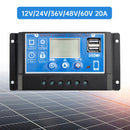 12V-60V PWM Solar Controller Display Power Solar Street Light Control 0V Start