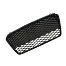 Parrilla delantera con diseño de panal de gallina para Audi R8 (2015), negro brillante.