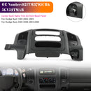 Center console trim for radio and air vents, black, for Dodge Ram 2500/3500 (2003–2005)