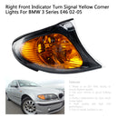 Indicadores dianteiros luzes de canto amarelas para BMW Série 3 E46 02-05 Genérico