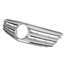 Grade do para-choque dianteiro adequada para Mercedes-Benz Classe C W204 com emblema LED C300/C350 2008–2014 Cromado genérico