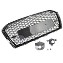 Audi A4 S4 B9 2017-2019 RS4 stil sekskantet grill, passer til sort