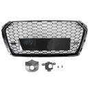 Audi A4 S4 B9 2017-2019 RS4 stil sekskantet grill, passer til sort