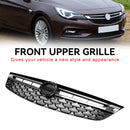 Sort Krom Front Kofanger Grill til Opel Astra K 2015-2019 Facelift
