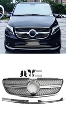 Mercedes Vito W447 Främre stötfångargrill GT Look (modellår 2015-2019) - Sportgrill med diamantmönster