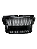 Schwarz Glanz Kühlergrill Wabengrill Für Audi A3 8P 2008-2013 Facelift RS3