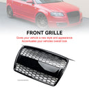 For Audi A3 8P 2004-2008 Pre-Facelift Radiator Grille Honeycomb Grille Front Tuning Grill Emblem Holder