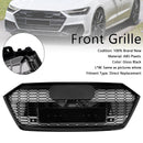 2019-2024 Audi A7 C8/Sline/S7 Glanssvart støtfangergitter foran
