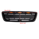1998-2000 Ford Ranger with LED lighting, matte black front bumper grille