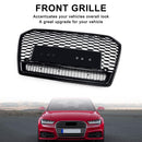 2016-2018 Audi A6 (C7) C7PA Facelift RS6 estilo grade frontal em malha de favo de mel preta